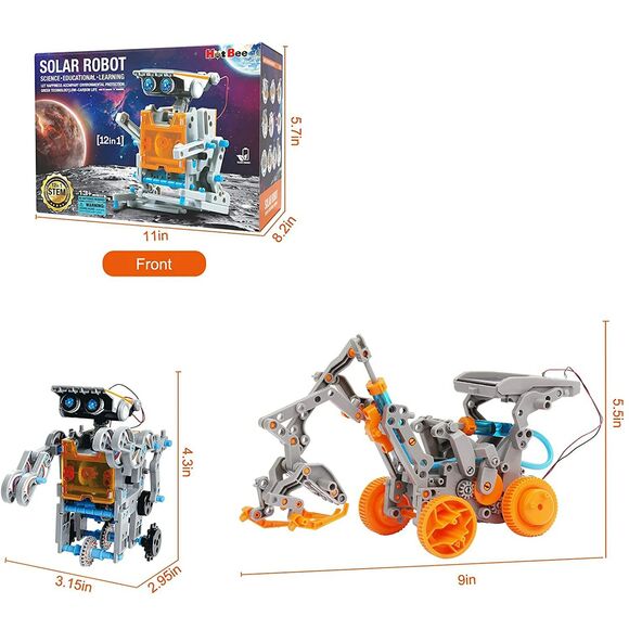 Hot Bee STEM Build Your Own Solar Robot Kits New - Picture 8 of 8